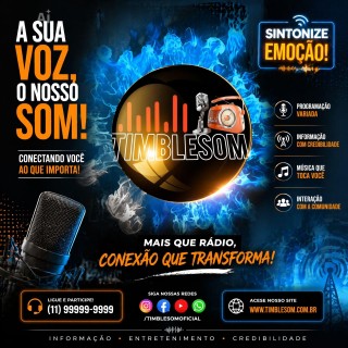 Rádio Timbleson letreiro lominoso